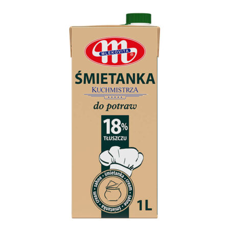 Вершки "Млековіта", 18% жирності, 1000 мл