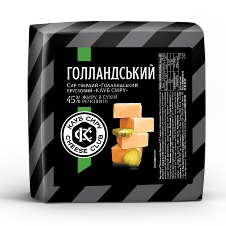 Сир "Голландський" ТМ "Клуб сиру", ваговий, 3 кг брус