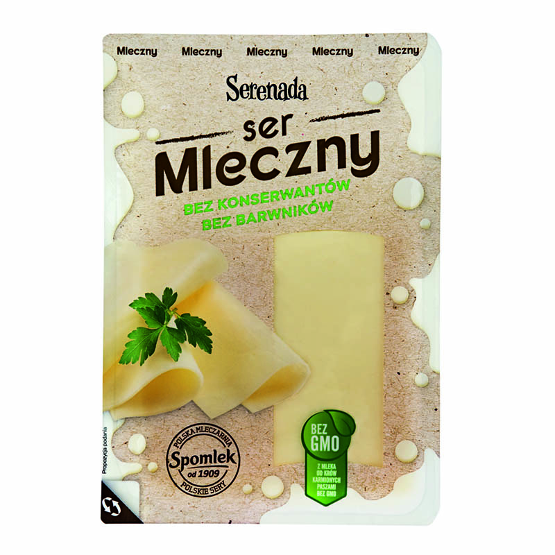 Сир "Млечний", ТМ "Серенада", нарізка 135г